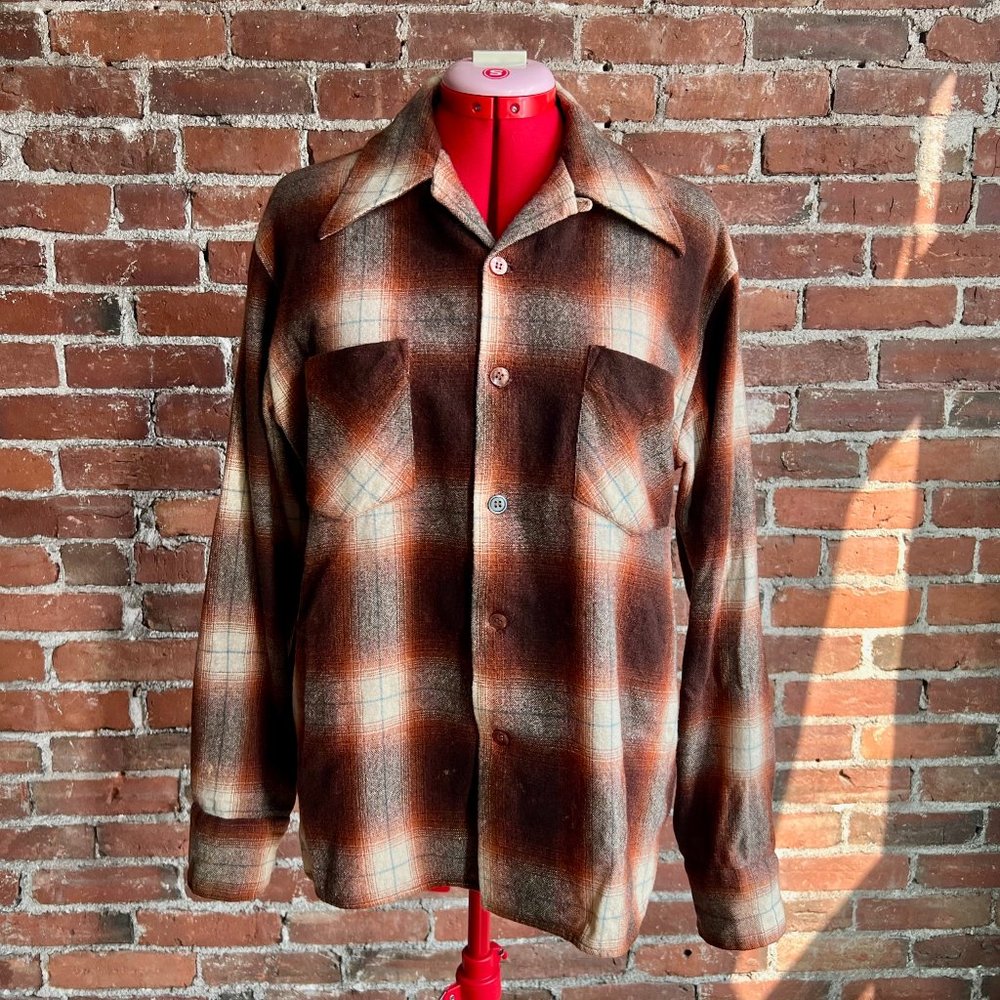 Vintage Plaid Wool Button-Down | Sears Kings Road Shop